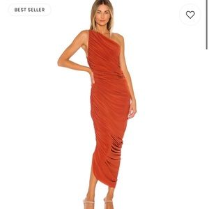 Norma Kamali Diana Gown in Cinnamon